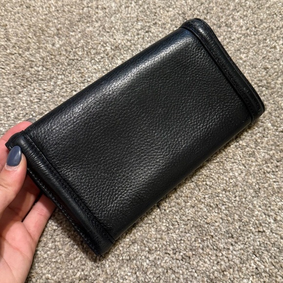 Vintage Tory Burch Logo Wallet Clutch Leather - Picture 7 of 7